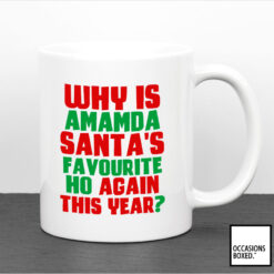 Santas Favourite Ho Again This Year Personalised Christmas Gift Mug