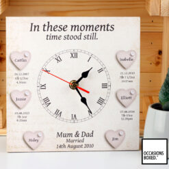 In These Moments 4 Children And Wedding Gift Clock