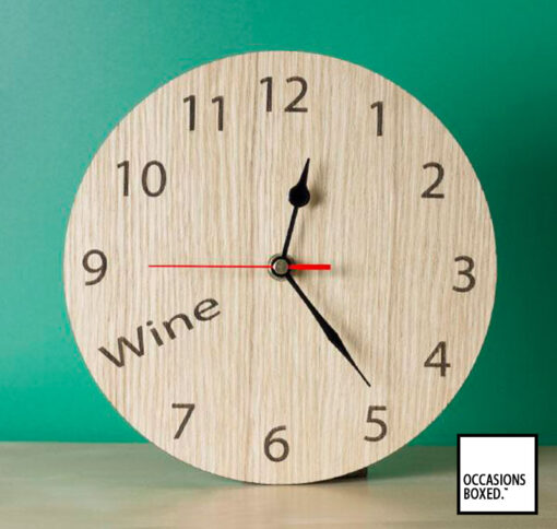 Wine O'Clock Kitchen Clock